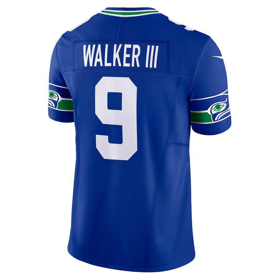 S.Seahawks #9 Kenneth Walker III Player Royal Vapor F.U.S.E. Limited Football Jerseys♀：?＼＼?♀?
