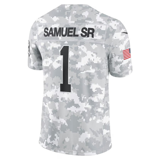 SF.49ers #1 Ricky Pearsall Player Arctic Camo Salute to Service Limited Football Jerseys
