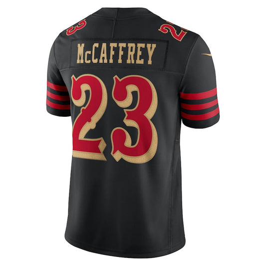 SF.49ers #23 Christian McCaffrey Player Rivalries Collection Vapor Limited Black  Football Jerseys