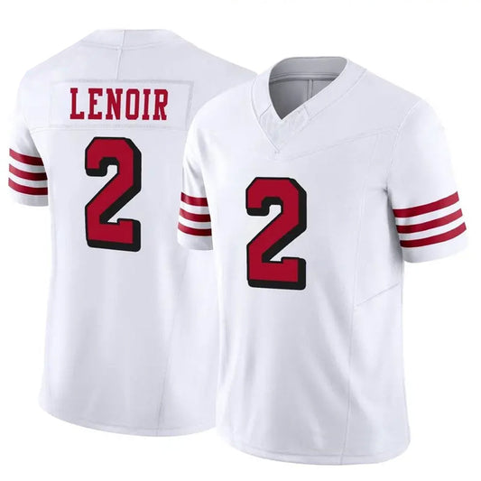 SF.49ers #2 Deommodore Lenoir Player Alternate White Vapor F.U.S.E. Limited Football Jerseys