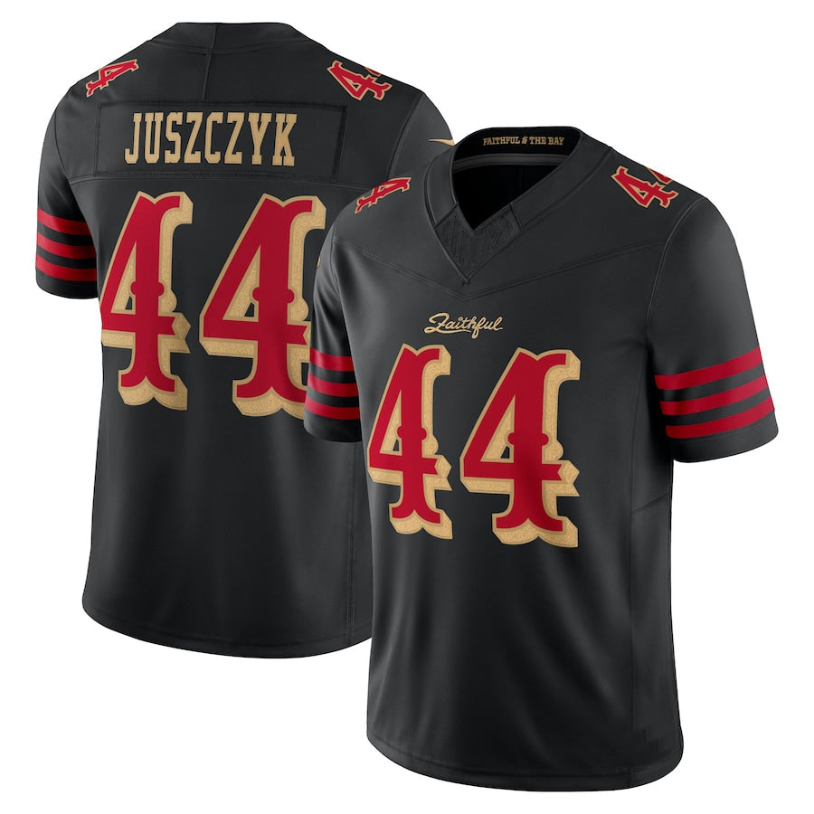 SF.49ers #44 Kyle Juszczyk Player Rivalries Collection Vapor Limited Black Football Jerseys