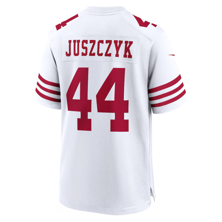 SF.49ers #44 Kyle Juszczyk Player White Home Game Football Jerseys