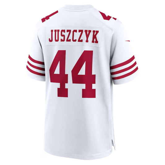 SF.49ers #44 Kyle Juszczyk Player White Home Game Football Jerseys