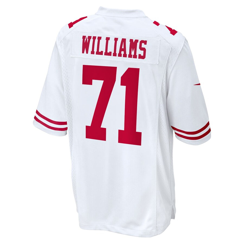 SF.49ers #71 Trent Williams Player White Game Football Jerseys
