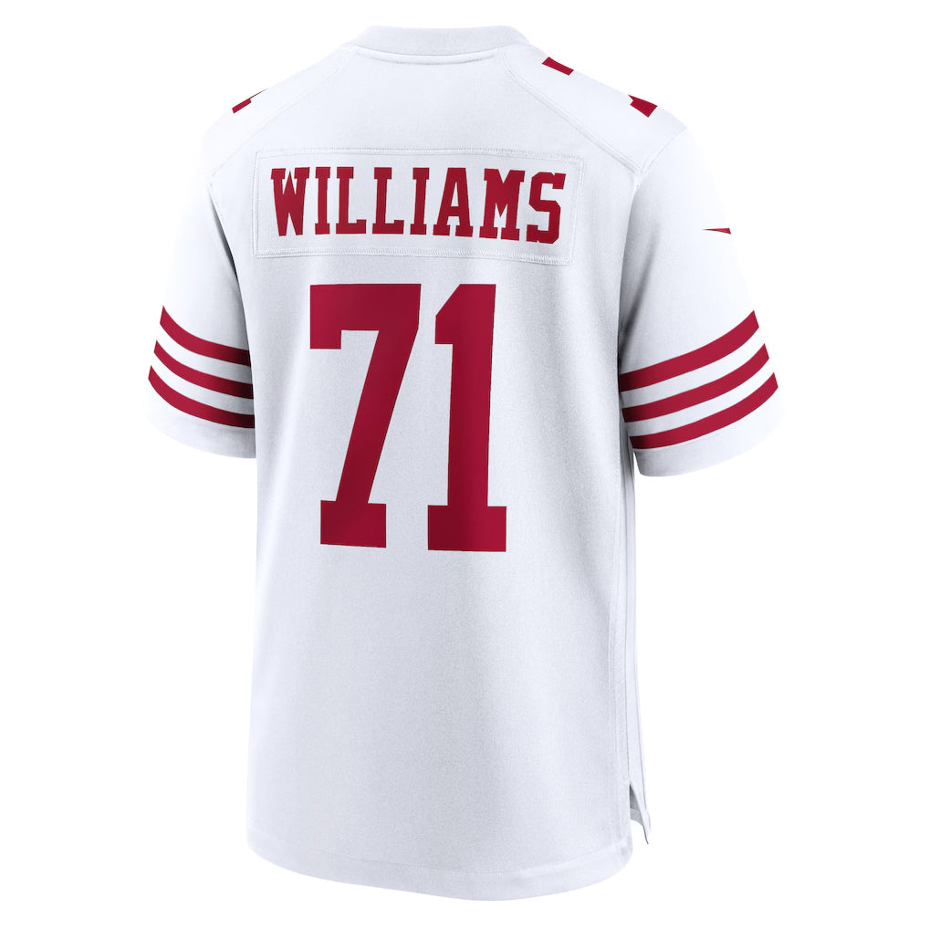 SF.49ers #71 Trent Williams Player White Home Game Football Jerseys