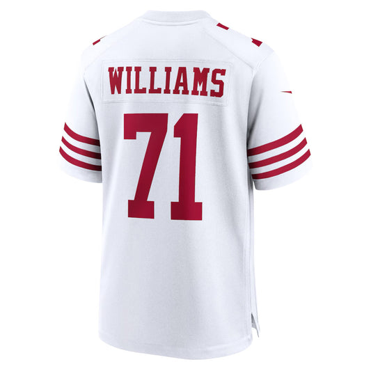SF.49ers #71 Trent Williams Player White Home Game Football Jerseys