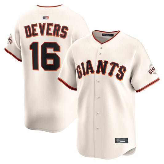 S.Francisco Giants #16 Rafael Devers Player Cream Home Limited Baseball Jerseys