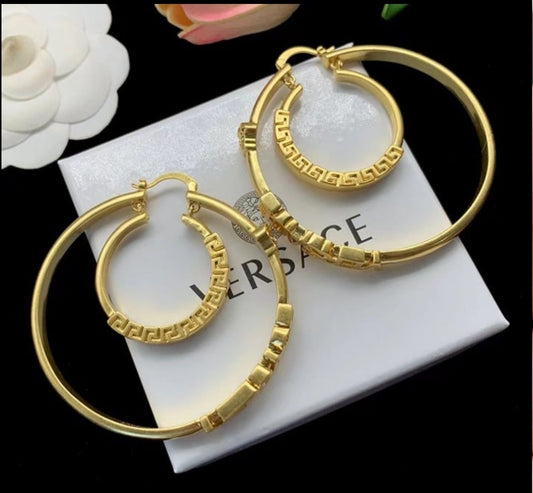 Versace Douple Hoops