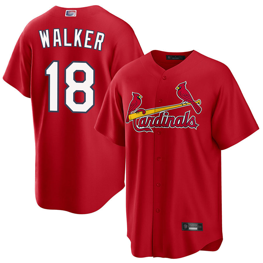 St.Louis Cardinals #18 Jordan Walker Player Red Replica Baseball Jerseys