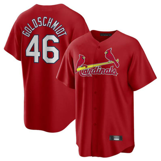 St.Louis Cardinals #46 Paul Goldschmidt Player Red City Connect Limited Baseball Jerseys����?��???