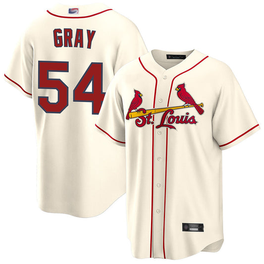 St.Louis Cardinals #54 Sonny Gray Player Cream Replica Baseball Jerseys