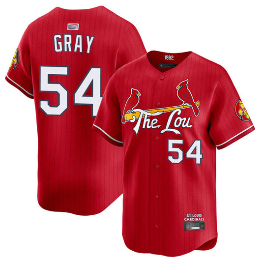 St.Louis Cardinals #54 Sonny Gray Player Limited Red Home Baseball Jerseys