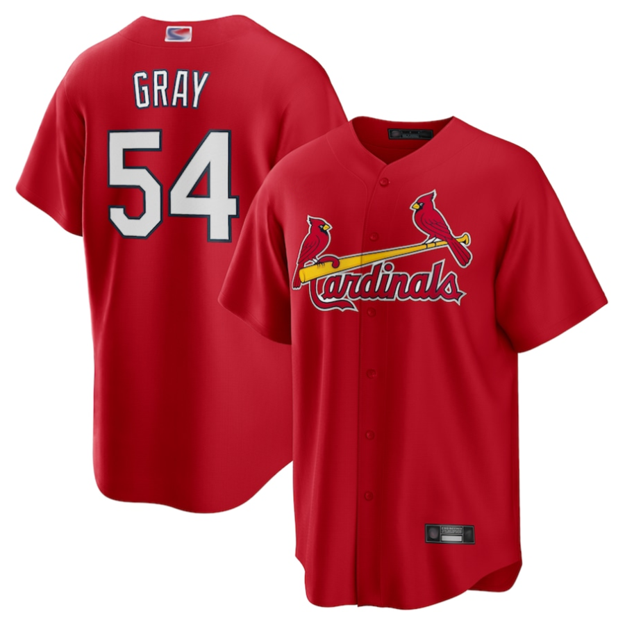 St.Louis Cardinals #54 Sonny Gray Player Red Replica Baseball Jerseys