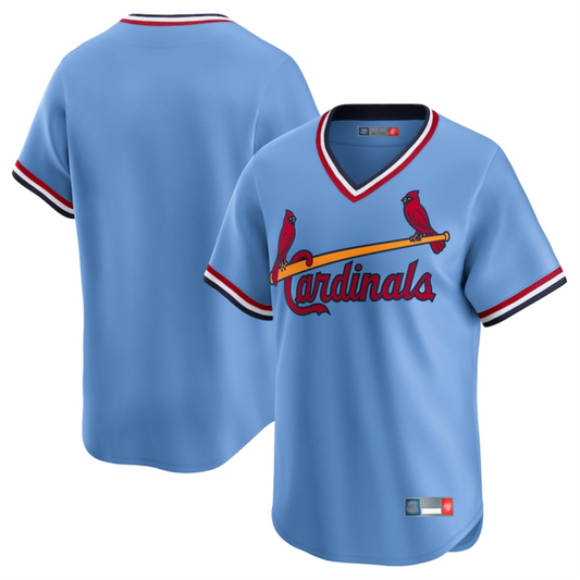 St.Louis Cardinals Blank Player Light Blue Cooperstown Collection Limited Baseball Jerseys