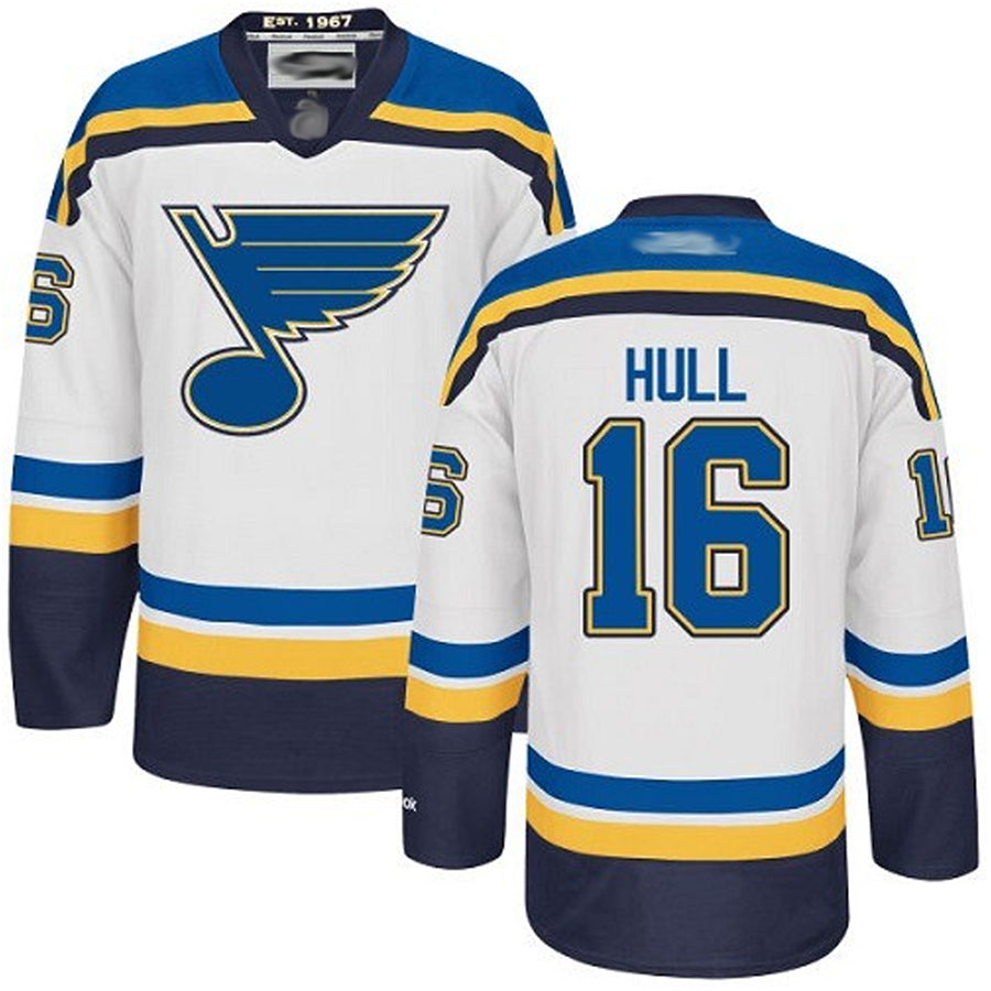 St. L.Blues #16 Brett Hull Player White Heritage Hockey Jerseys