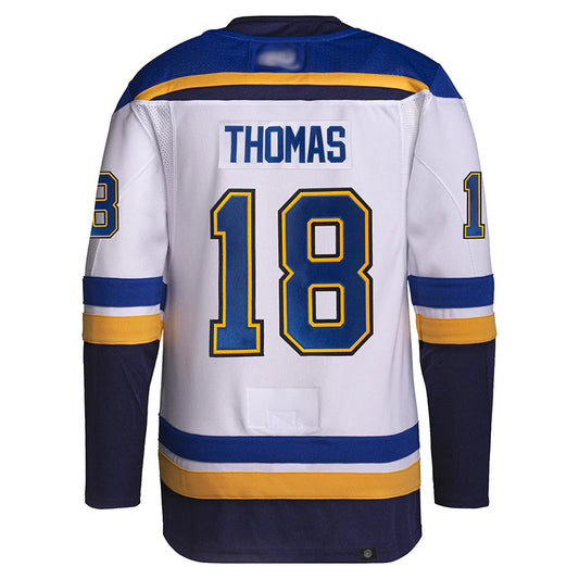 St. L.Blues #18 Robert Thomas Player Fanatics Home Breakaway White Hockey Jerseys