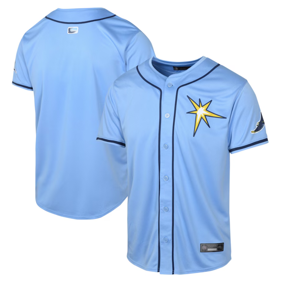 TB.Rays Blank Player Light Blue Limited Baseball Jerseys