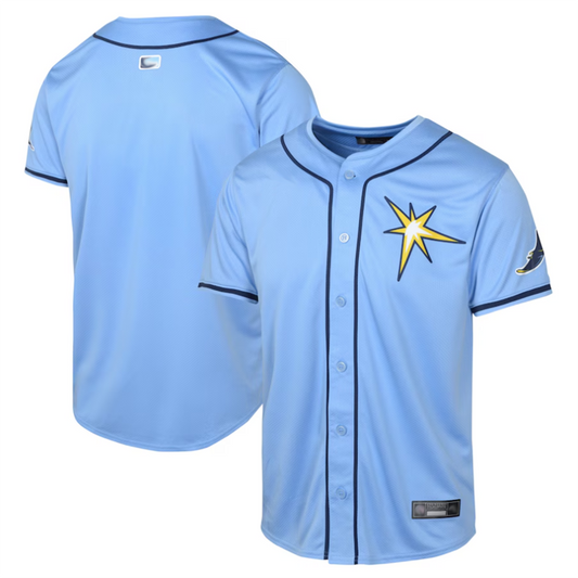TB.Rays Blank Player Light Blue Limited Baseball Jerseys