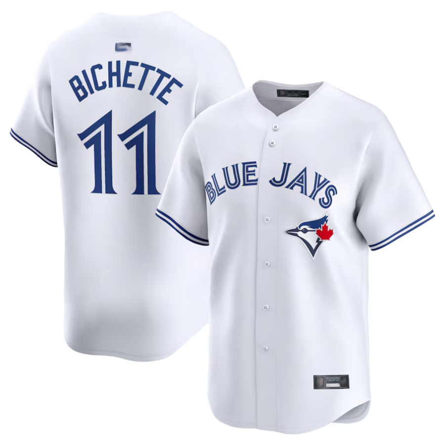 T.Blue Jays #11 Bo Bichette Player White Home Limited Baseball Jerseys