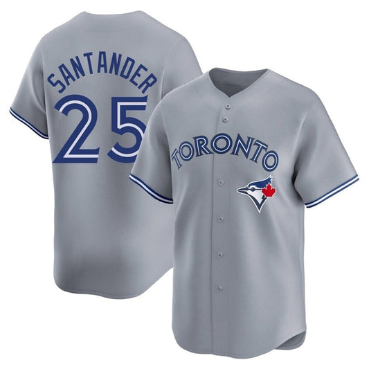 T.Blue Jays #25 Anthony Santander Player Gray Home Limited Baseball Jerseys