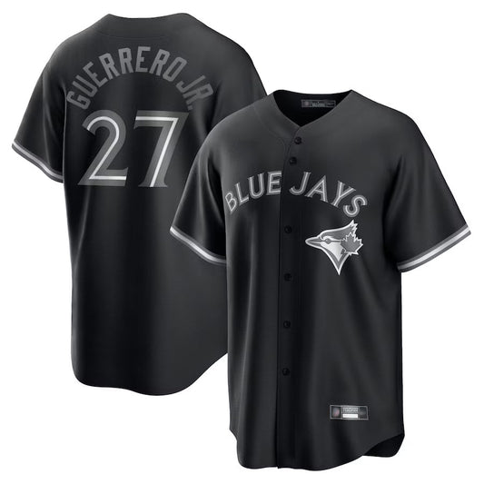 T.Blue Jays #27 Vladimir Guerrero Jr. Player Black Replica Baseball Jerseys