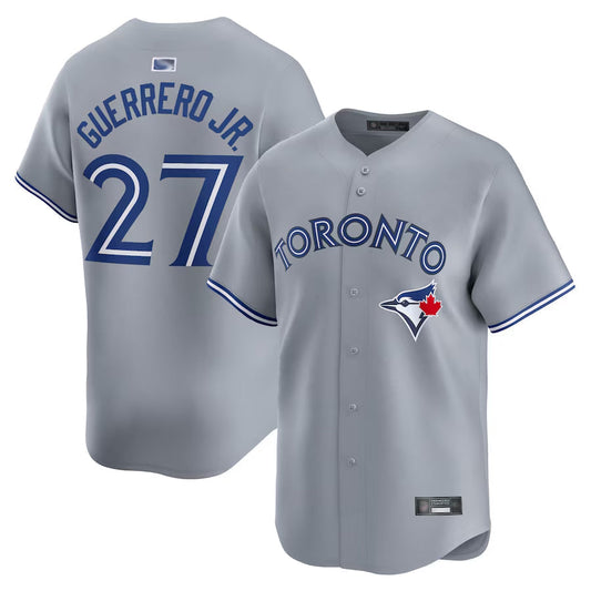 T.Blue Jays #27 Vladimir Guerrero Jr. Player Gray Limited Baseball Jerseys