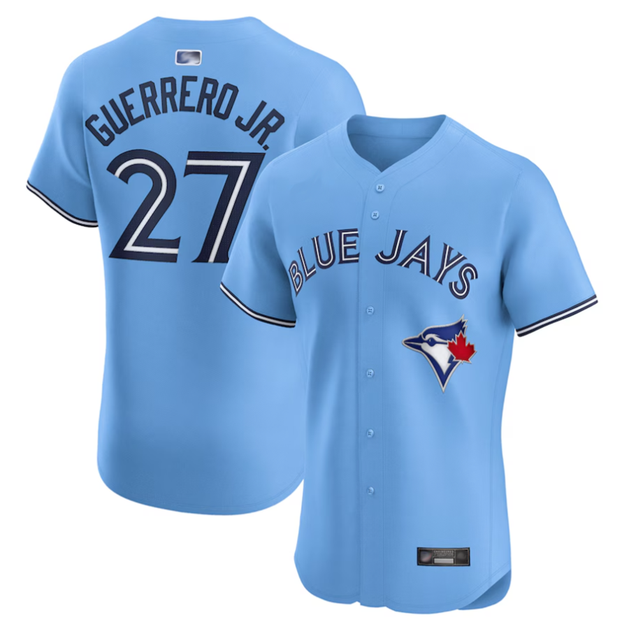 T.Blue Jays #27 Vladimir Guerrero Jr. Player Powder Blue Elite Baseball Jerseys