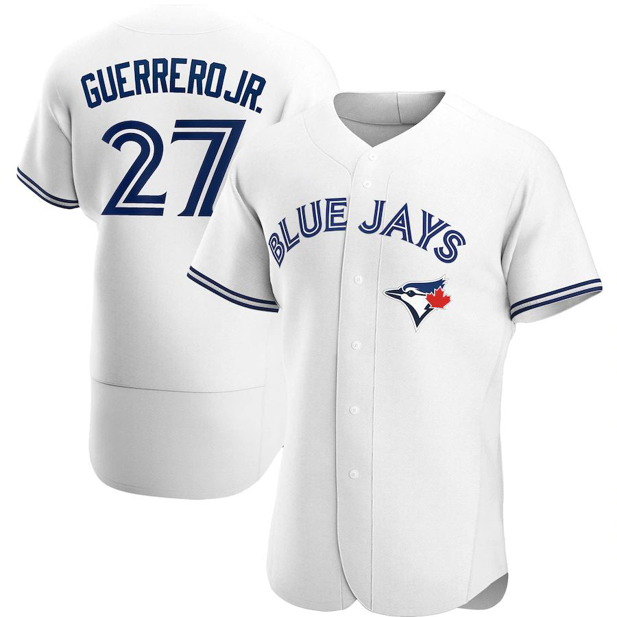 T.Blue Jays #27 Vladimir Guerrero Jr. Player White Home Limited Elite Baseball Jerseys