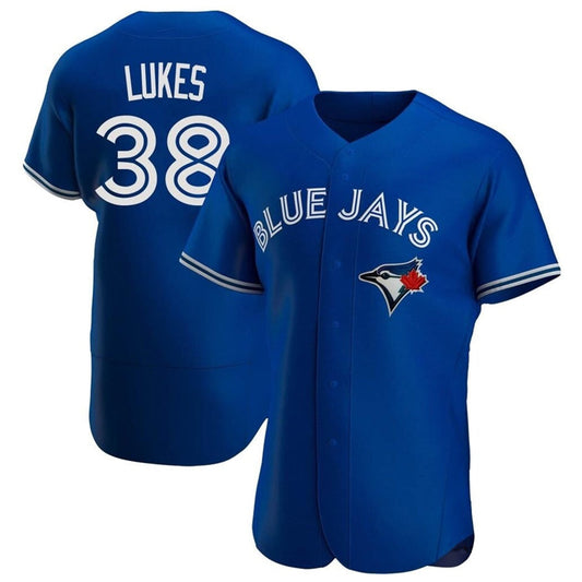 T.Blue Jays #38 Nathan Lukes Player Royal Home Limited Elite Baseball Jerseys