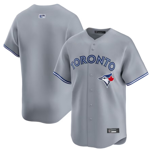 T.Blue Jays Blank Player Gray Road Limited Baseball Jerseys