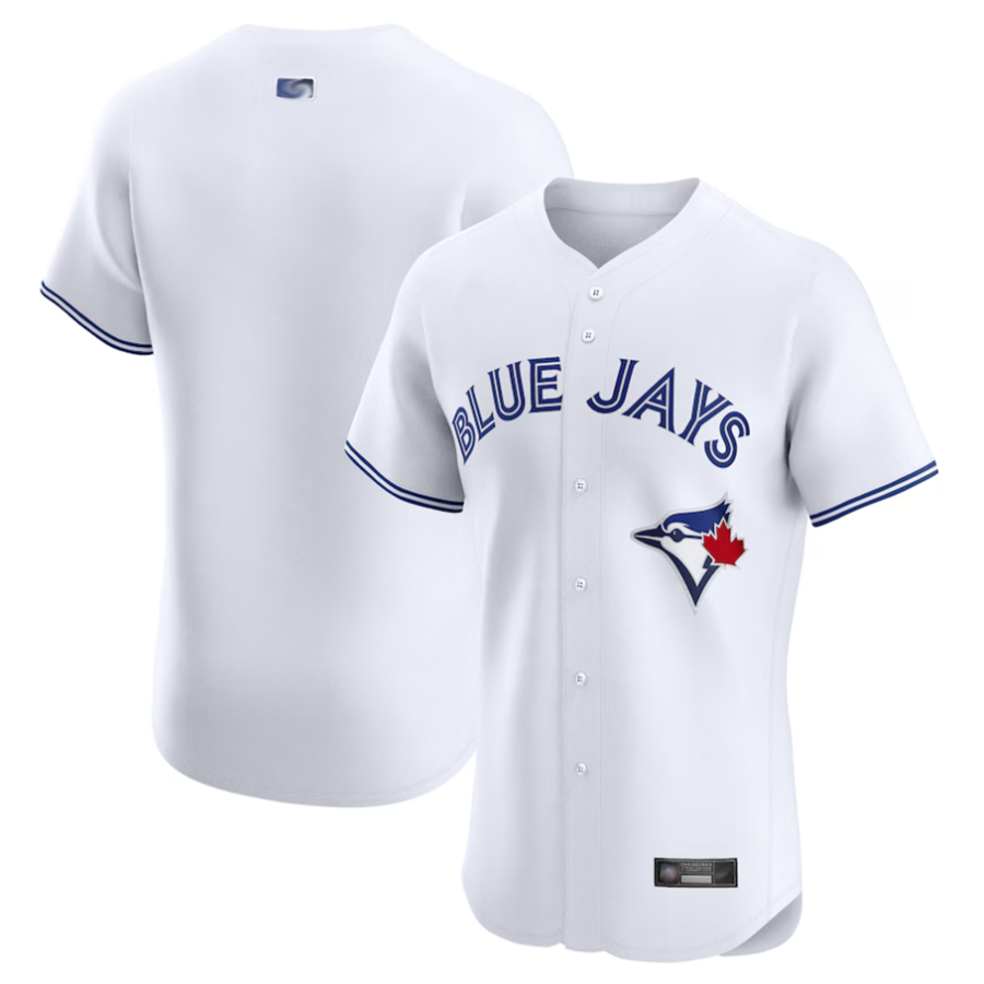 T.Blue Jays Blank Player White Home Elite Baseball Jerseys