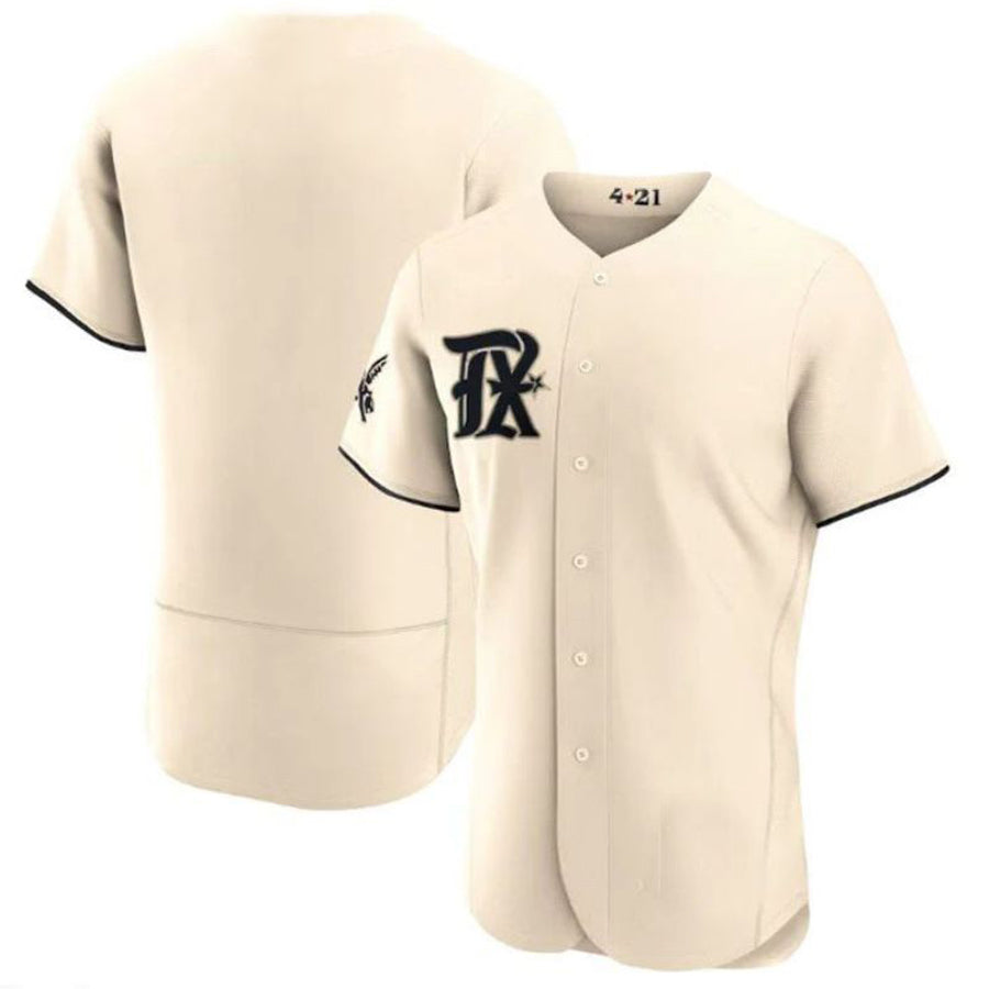 T.Rangers Blank Player Cream City Connect Elite Limited Baseball Jerseys