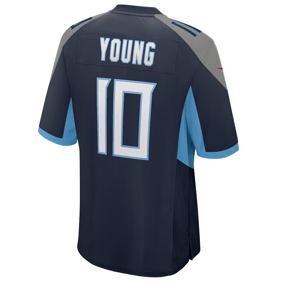 T.Titans #10 Vince Young Player Navy Home Game Football Jerseys