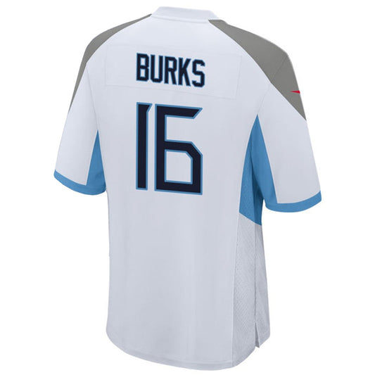 T.Titans #16 Treylon Burks Player White Home Game Football Jerseys