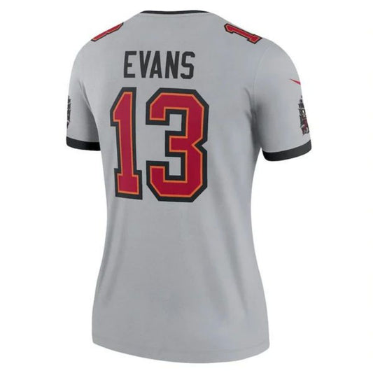 #13 Mike Evans Player TB.Buccaneers Gray Inverted Legend Football Jerseys