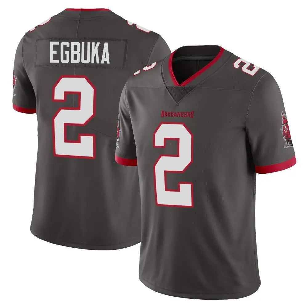 TB.Buccaneers #2 Emeka Egbuka Player Limited Pewter Alternate Vapor Football Jerseys