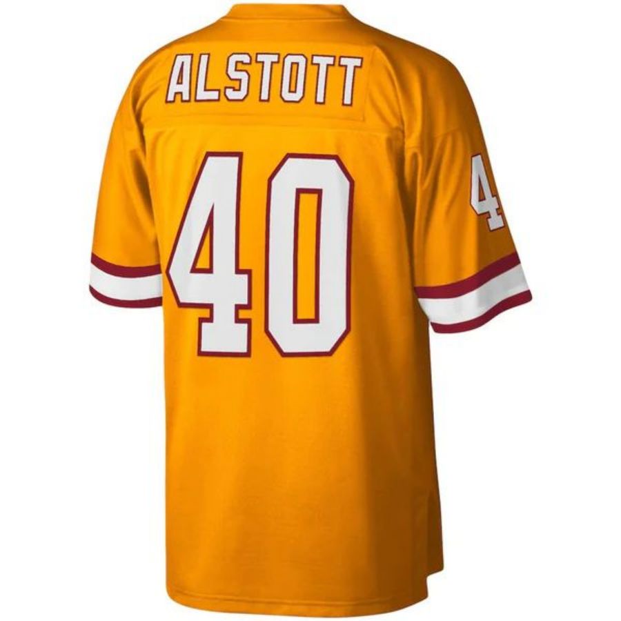 TB.Buccaneers #40 Mike Alstott Mitchell & Ness Orange Big & Tall 1996 Retired Player Replica Football Jerseys