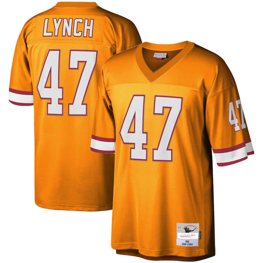 TB.Buccaneers #47 John Lynch Player Mitchell & Ness Orange Legacy Replica Football Jerseys