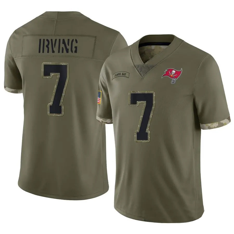 TB.Buccaneers ♀♀7 Bucky Irving Player Limited Olive Salute To Service Football Jerseys