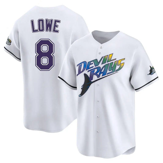 TB. Rays #8 Brandon Lowe Player White City Connect Limited Baseball Jerseys