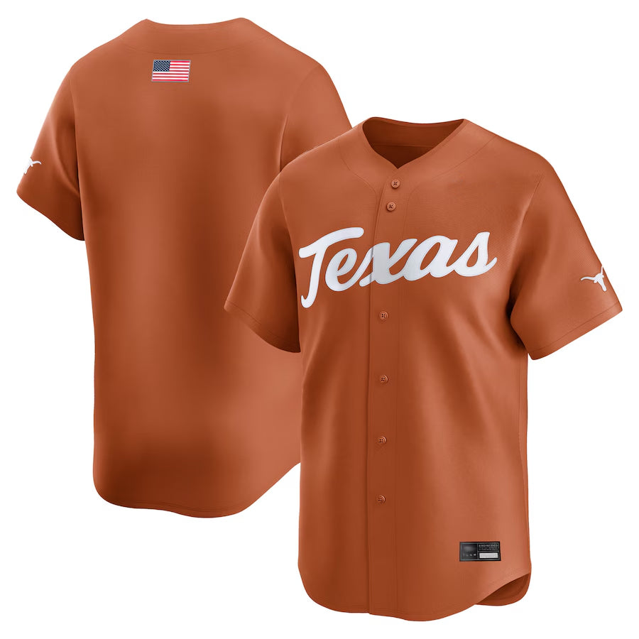 Texas Longhorns Blank Player Orange College Jerseys - Limited Baseball Jerseys