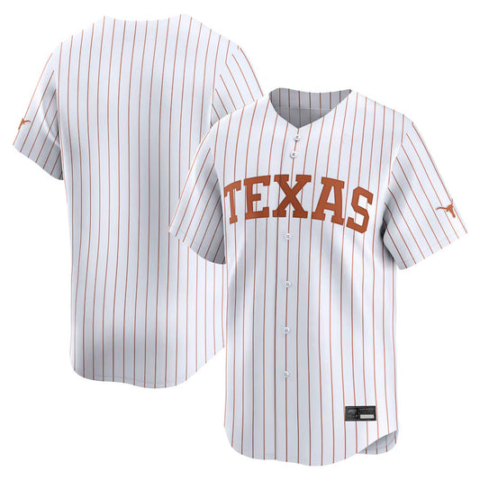 Texas Longhorns Blank Player White Pinstripe College Jerseys - Limited Baseball Jerseys