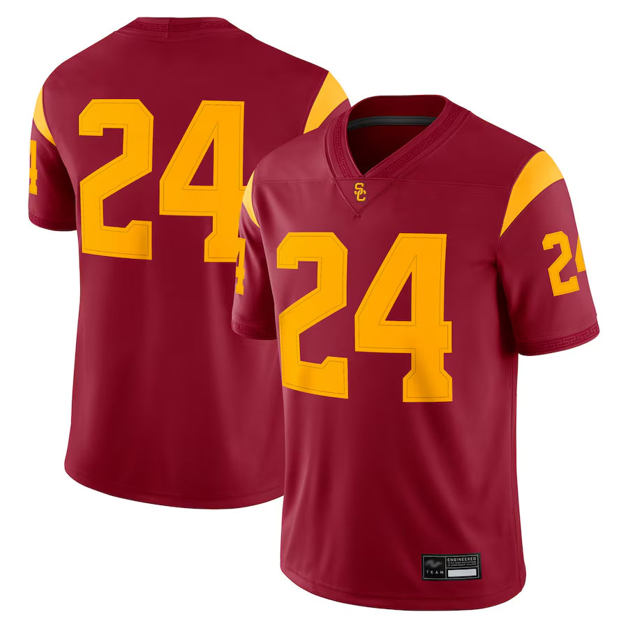 USC Trojans #24 Player Cardinal Game College Jerseys