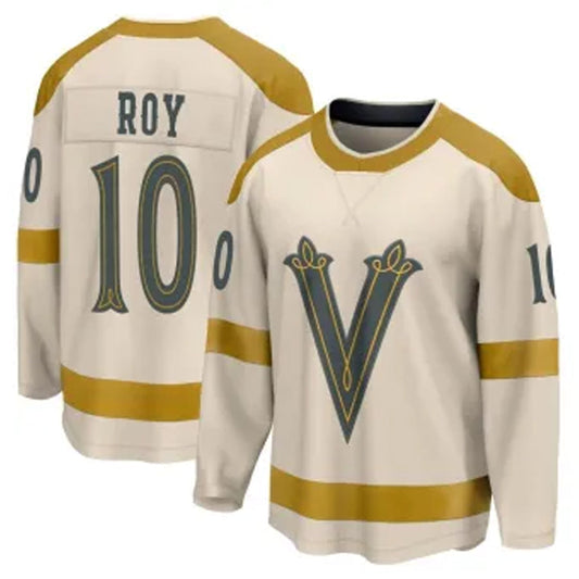 V.Golden Knights #10 Nicolas Roy Player Fanatics Cream Classic Breakaway Hockey Jerseys