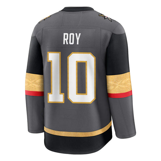 V.Golden Knights #10 Nicolas Roy Player Fanatics Home Breakaway Gray Hockey Jerseys