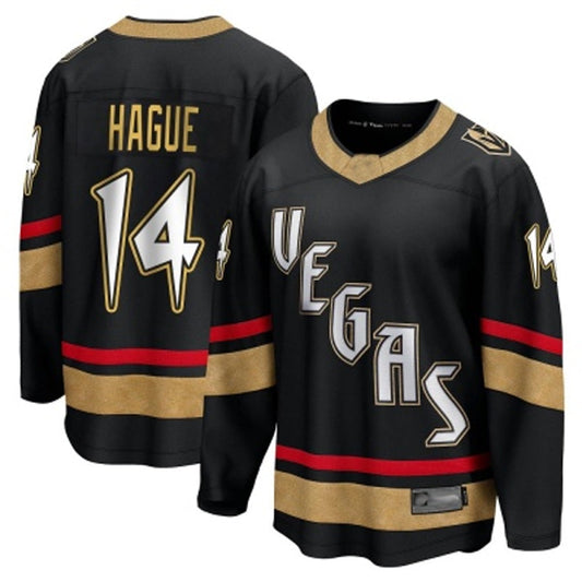 V.Golden Knights #14 Nicolas Hague Player Black Reverse Retro Hockey Jerseys