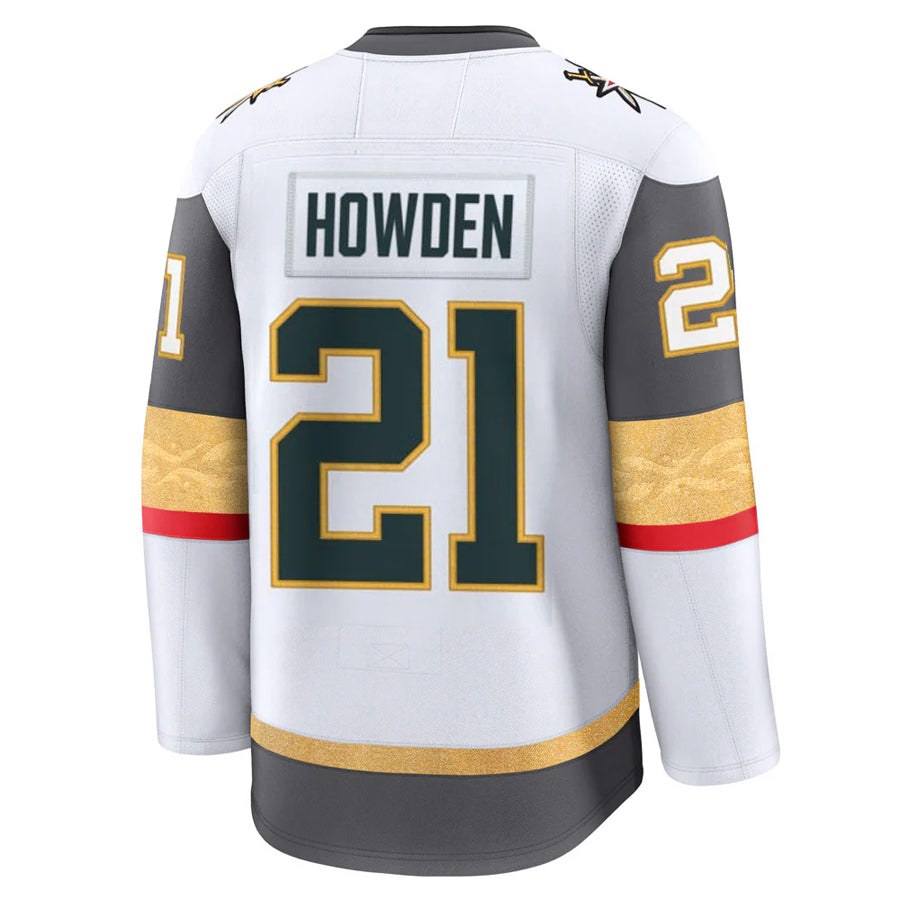 V.Golden Knights #21 Brett Howden Player Fanatics Premium White Hockey Jerseys