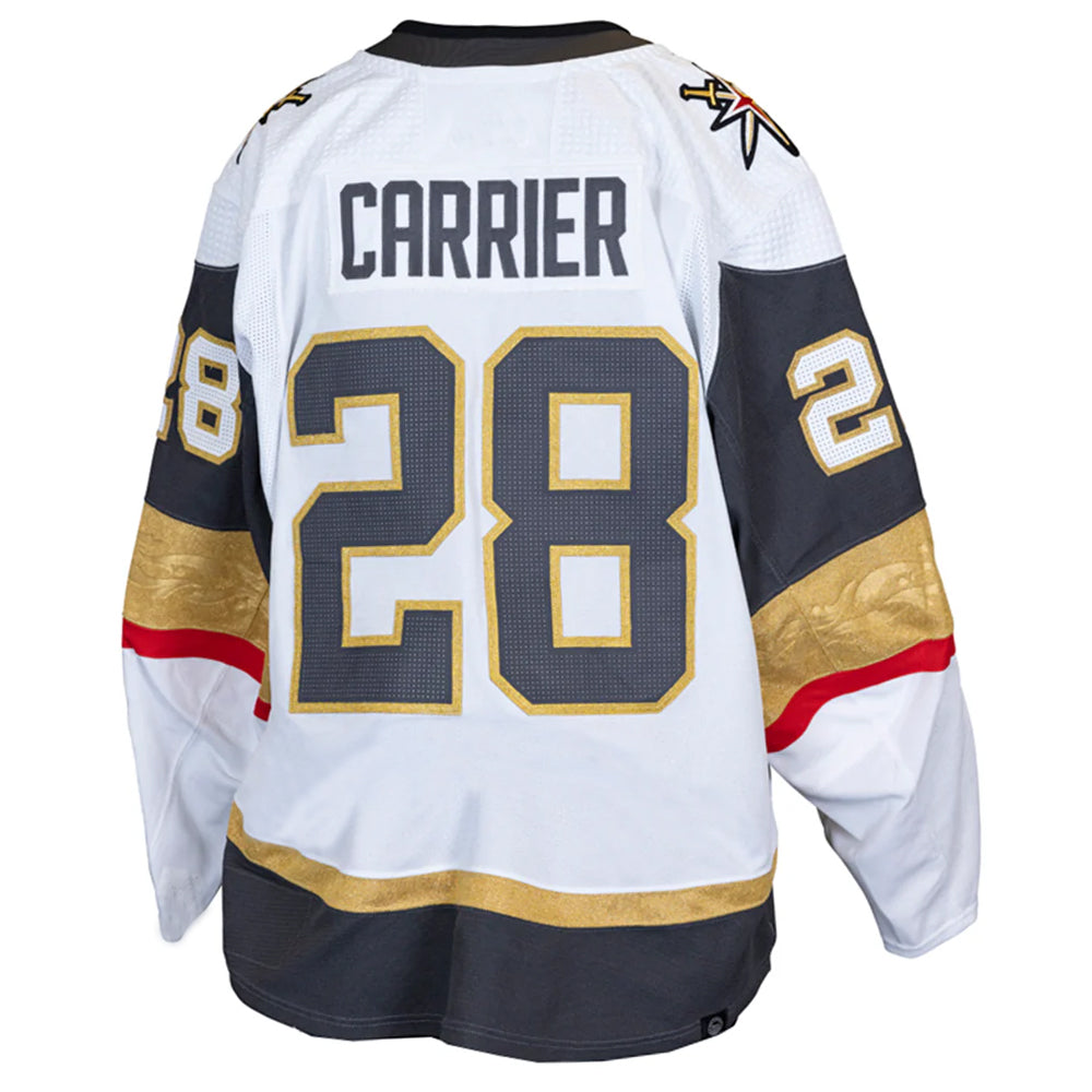V.Golden Knights #28 William Carrier Player Fanatics Premium Breakaway White Hockey Jerseys