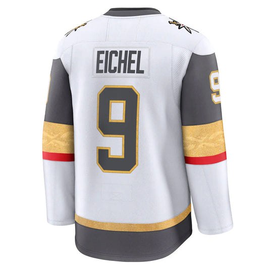 V.Golden Knights #9 Jack Eichel Fanatics White Breakaway  Player Hockey Jerseys