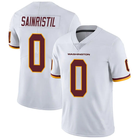 W.Commanders #0 Mike Sainristil Player White Vapor Untouchable Limited  Football Jerseys